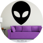 Preview: Wandtattoo 46223 Alienkopf Silhouette